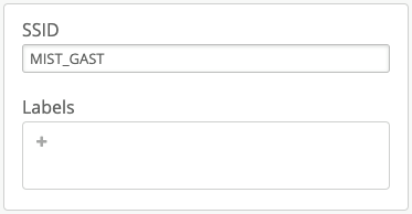 Mist SSID Konfiguration